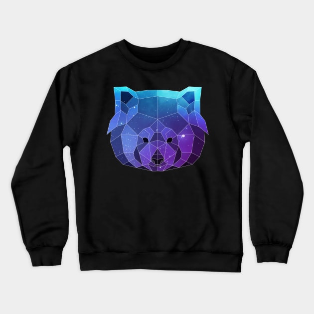 Galaxy Red Panda Crewneck Sweatshirt by Jay Diloy